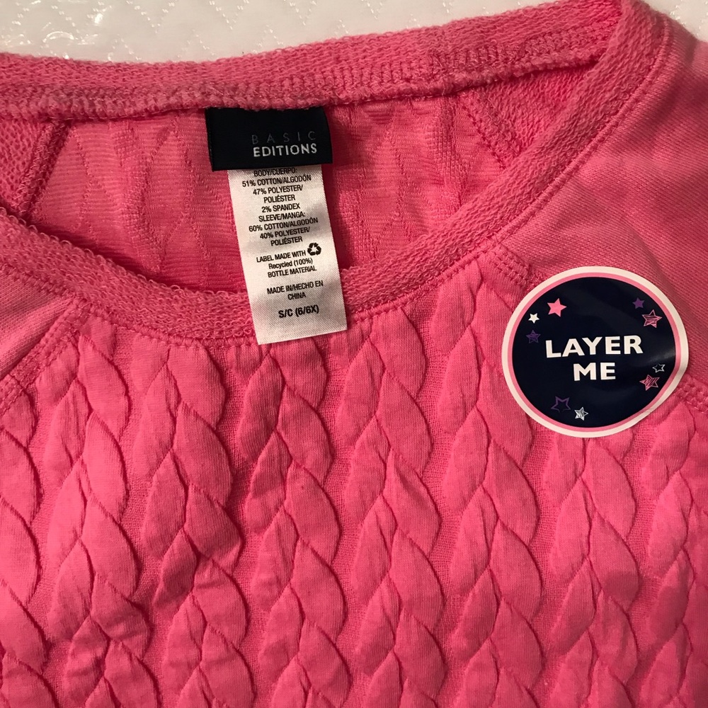 Pink Basic Editions layering sweater - Picture 4 of 7
